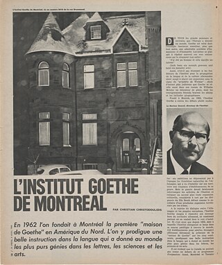 Das erste Montrealer Institut (Foto: Collections de la BANQ)