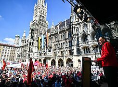 Manifestation de la Confédération des syndicats allemands (DGB) le 1er mai 2019 à Munich.