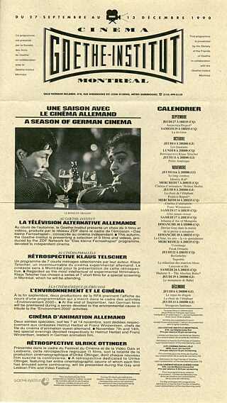 Broschüre des Filmprogramms im Jahr 1990