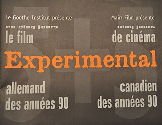 Experimentalfilmprogramm organisiert mit Main Film, Experimental 1990