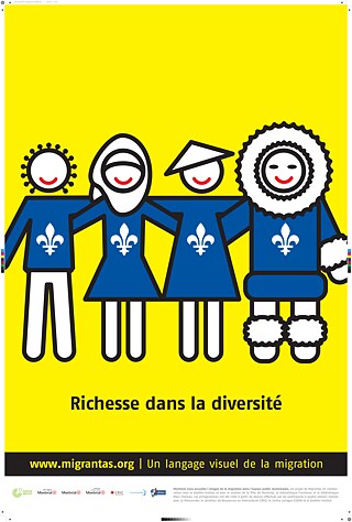 Plakat der Montrealer Edition von migrantas