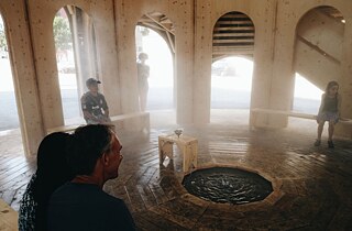 Recycelter Wasserdampf im Inneren von Maison fontaine