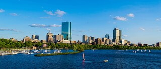 Boston City Skyline Charles River
