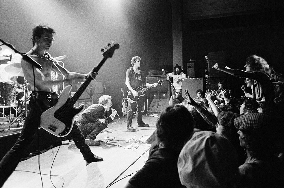 Faith in anarchy: the Sex Pistols in Memphis, Tennessee, in 1978, a year after the release of their first single, “Anarchy in the UK”.