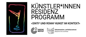 Logo des Residenzprogramms „Sinti* und Roma* Kunst im Kontext“