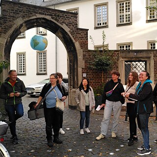 Members of the German Network on a city walk in Cologne