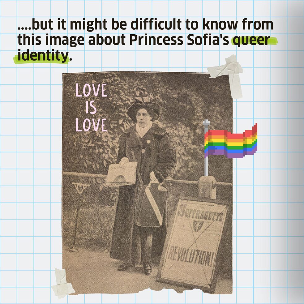 ...but it might be difficult to know from this image about Princess Sofia's queer identity. 