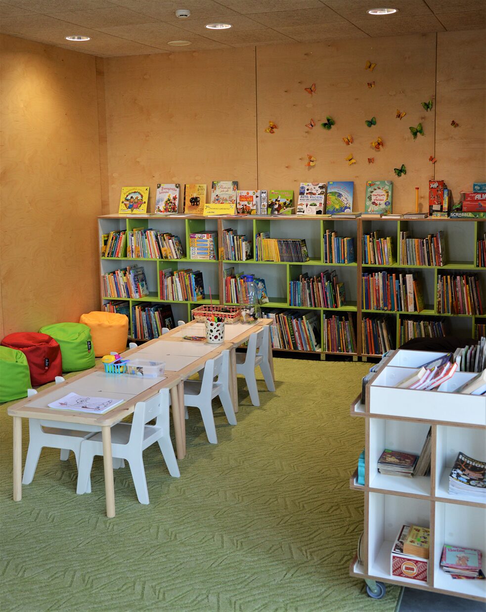 Alojas novada uzņēmējdarbības atbalsta centrs–bibliotēka “Sala”, bērnu stūrītis.
