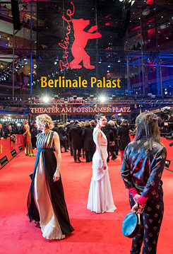 In front of the Berlinale Palast
