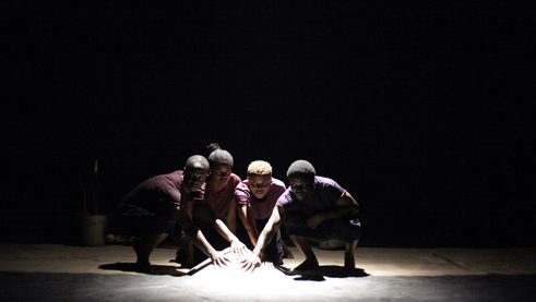 The Sandscapes ensemble: Joshua Alabi, Joy Akrah, Tanya Charingira, Lloyd Nyikadzino.