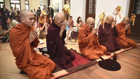 Monks’ dedication ceremony