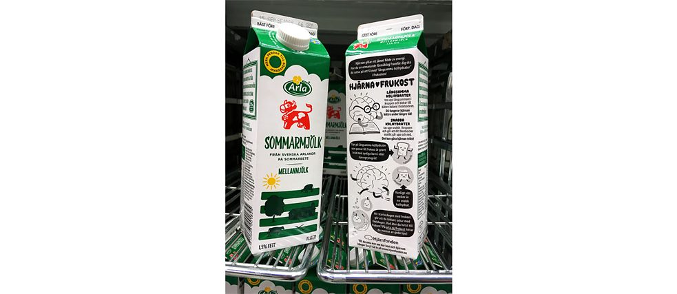 Švédské balení mléka: prakticky a zábavně