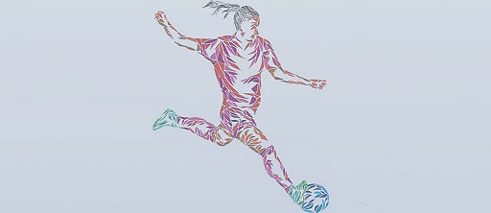 Frauenfußball WM 2019 - Goethe-Institut Frankreich Zeichnung
