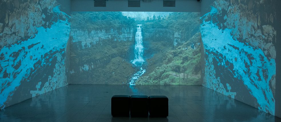 The video installation by José Luis Bongore
