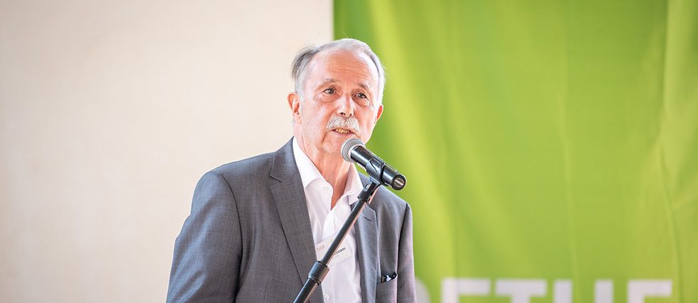 Klaus-Dieter Lehmann, president of the Goethe-Institut, during his keynote address in Namibia