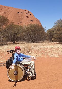 Roland Walter besucht Uluru in Zentralaustralien