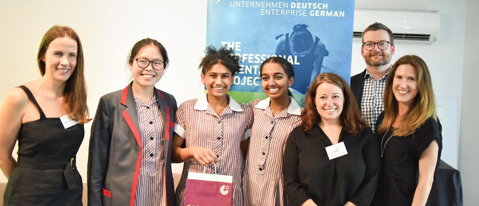 Organisers and winners of this year's Australian edition of "Enterprise German"