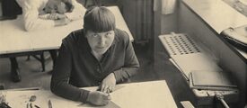 Lotte Beese als Architektur-Studentin am Bauhaus Dessau, um 1928