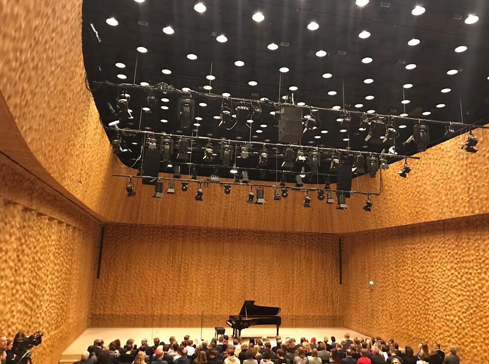 Inside the Elbe Philharmonic Hall in Hamburg
