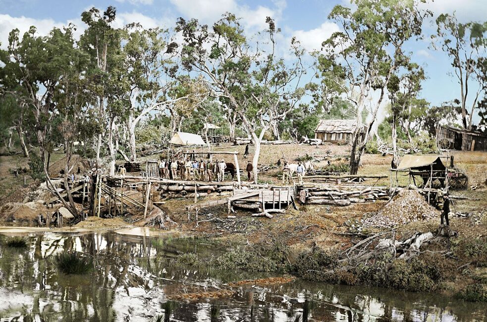 Chris Dingles neu kolorierte Bilder zeigen Australiens Goldrausch-Ära in ihrer ganzen Pracht