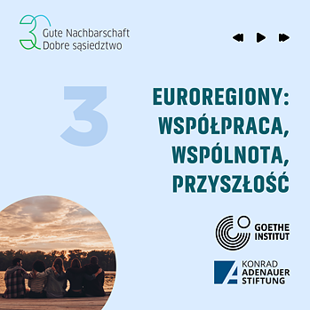Podcast 3 Euroregiony – współpraca, wspólnota, przyszłość. Okładka