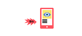 Illustration: Ein Smartphone, daneben eine gezackte Sprechblase die das Wort „Bro“ enthält