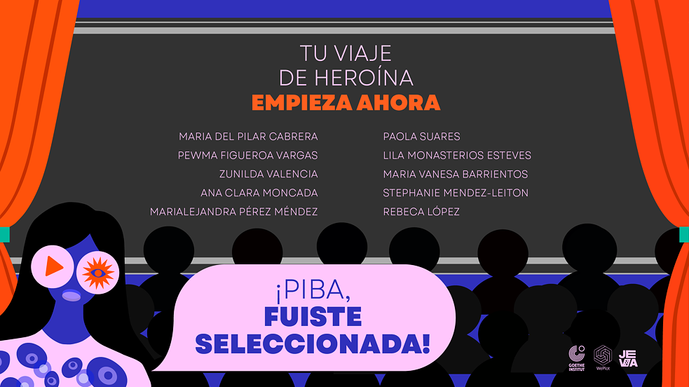 Illustration mit den Namen der im Rahmen des Projekts ausgewählten argentinischen Frauen
