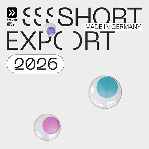 Short Export 2026 Short Export in schwarzen Buchstaben auf grauem Hintergrund