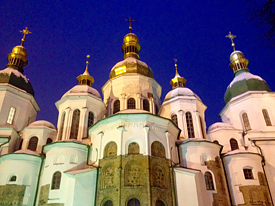 Kiew bei Nacht 