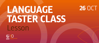 Language taster class 26.10