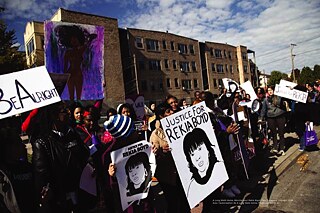 A Long Walk Home, Marche pour Rekia Boyd, Parc Douglass, Chicago, 2016. 