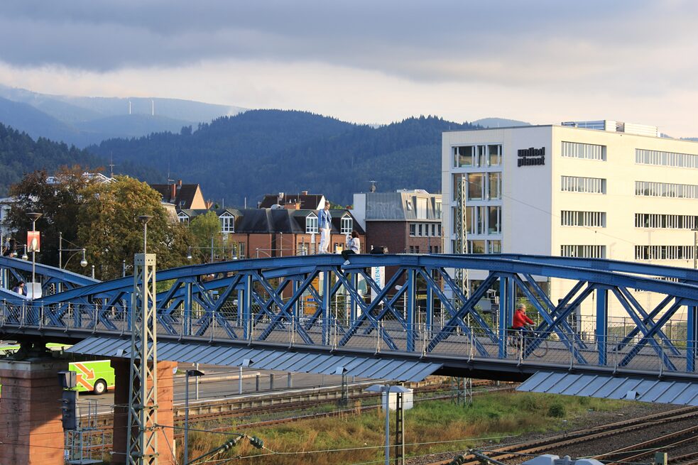 Il Wiwilíbrücke visto dallo Stühlingerbrücke
