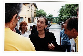 Pina Bausch im Jahr 2000 am Goethe-Institut São Paulo. 