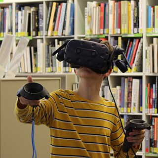 Boy with VR Glasses