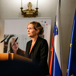 I. E. Nathalie Kauther, Botschafterin Deutschlands in Slowenien | © Anže Vrabl