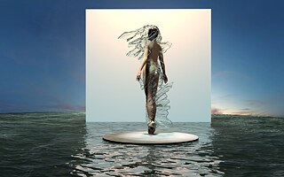 Die Designerin Scarlett Yang entwirft digitale Mode und experimentiert unter anderem mit einem Material aus Algen, das nach Gebrauch wieder in Wasser aufgelöst werden kann.