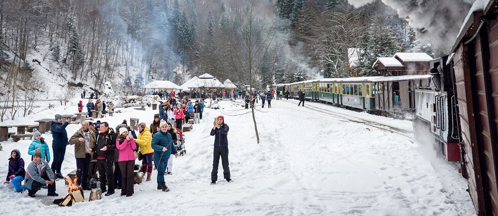 Letzte dampfbetriebene Schmalspurbahn im rumänischen Oberwischau