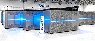 Currently the fastest supercomputer in Europe, JUWELS, at Forschungszentrum Jülich.
