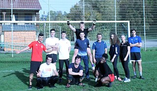 Teamgeist beim Fußball!