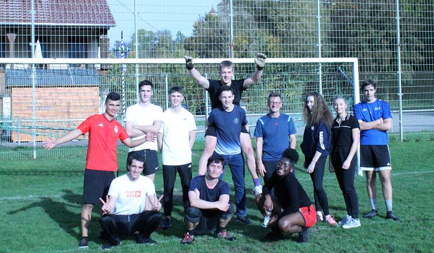 Teamgeist beim Fußball!