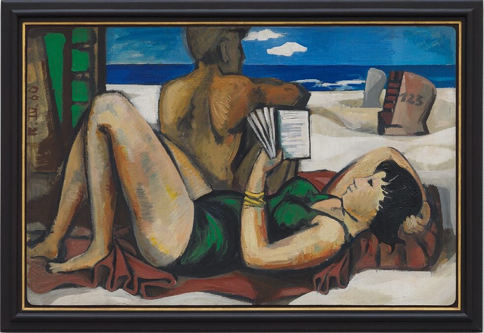 Gerhard Richter: Lesende am Strand, 1960 (Neues Museum – Staatliches Museum für Kunst und Design in Nürnberg – Permanente Leihgabe aus der Sammlung Böckmann)