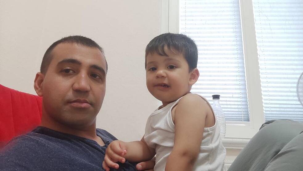 Javid mit seinem Sohn Mohammed