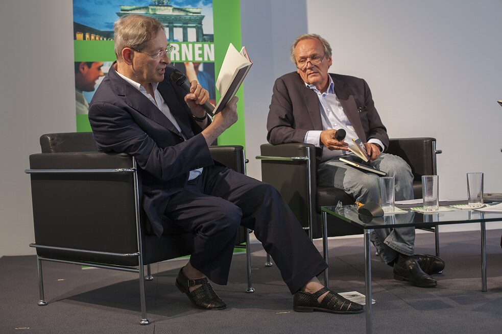 Lesung und Diskussion zwischen Joachim Sartorius und Péter Nádas 2011.