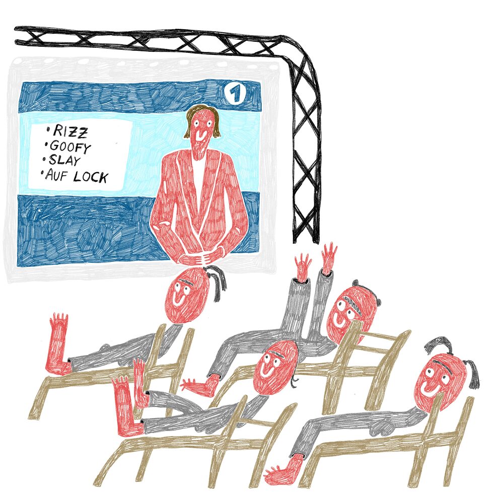 Illustration: Public "Viewing Tagesschau"