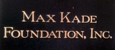 Max Kade Foundation Logo ©     Max Kade Foundation Logo