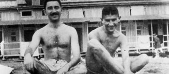 Kafka on the beach with a stranger, September 1913 on the Lido in Venice
