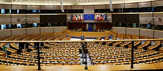 Sitzungssaal des Europaparlaments in Straßburg