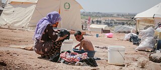 Flüchtlingslager in Idlib, Syrien