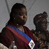 Jada Brihanna (Brenda Turner) Klägervertreterin aus Haiti und Assane Tendai (Rehema Luziga) Klägervertreterin für Mosambik  © Foto (Detail): © zero one film / Julia Terjung Ökozid Filmstill