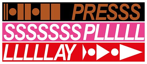 Visual identity 'Press Play'